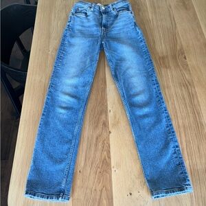 Like new! RE/DONE Blue 70s Straight Jeans Size 25